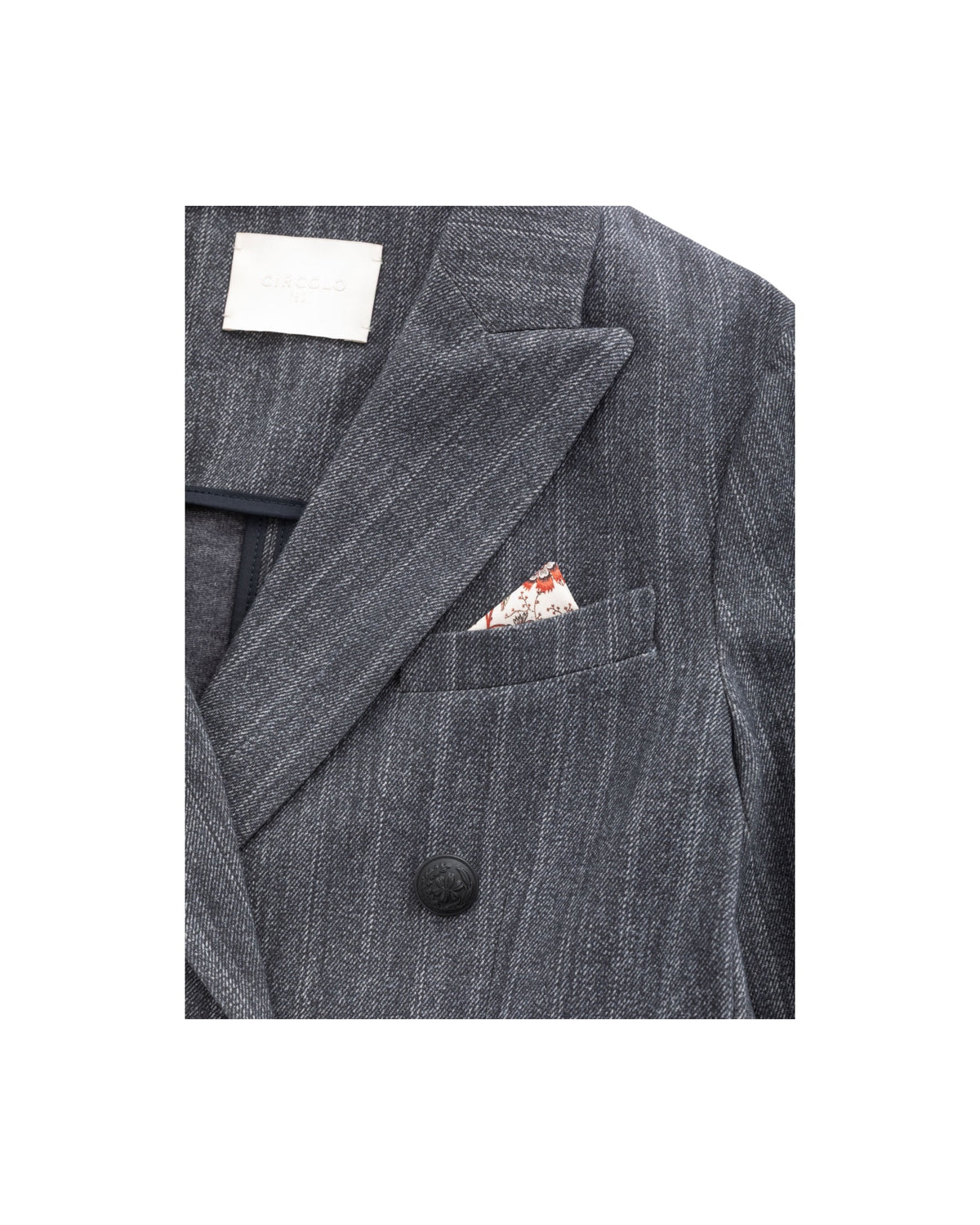 Giacca Gessata tessuto felpa Blu FD4127 DABLU CIRCOLO 1901 