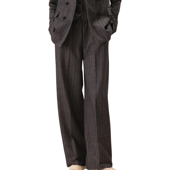 Pantalone Gessato tessuto felpa Blu FD4128 DABLU CIRCOLO 1901 