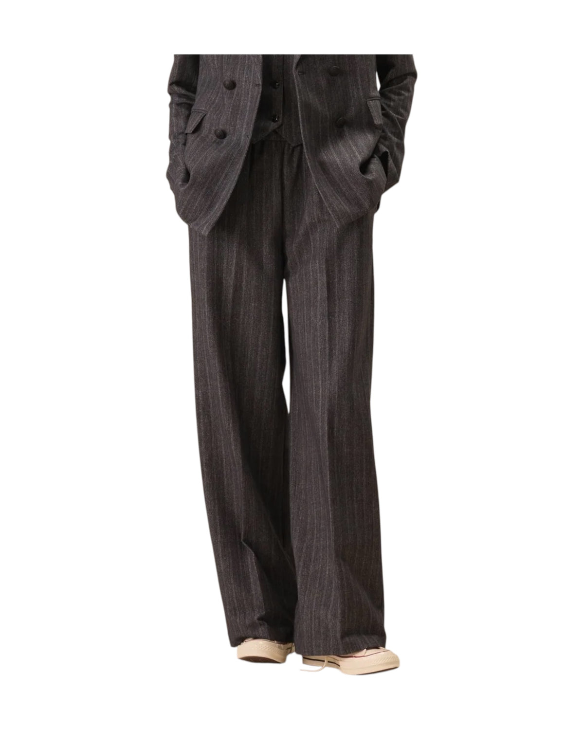 Pantalone Gessato tessuto felpa Blu FD4128 DABLU CIRCOLO 1901 