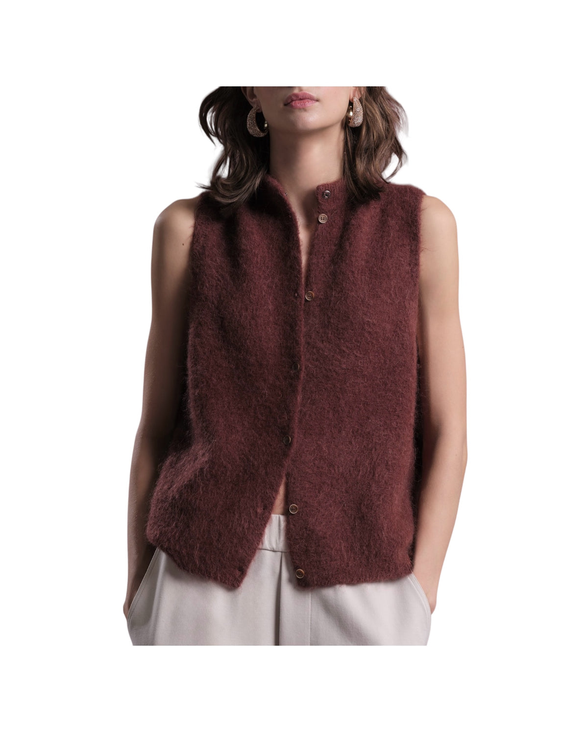Gilet in alpaca Spezia C12 129 SPEZIA FLOOR 