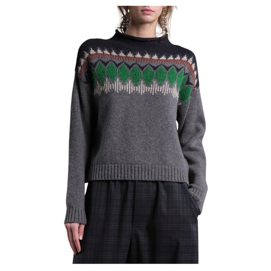Maglione collo cratere Acciaio M60 124 ACCIAIO FLOOR 