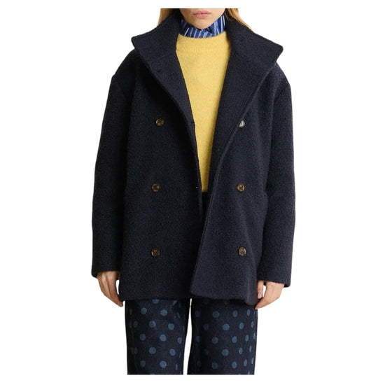 Cappotto corto in sherpa Navy MANTEAU DUSTIN NAVY GARANCE PARIS 