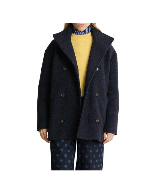 Cappotto corto in sherpa Navy MANTEAU DUSTIN NAVY GARANCE PARIS 