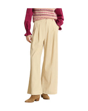 Pantalone in velluto a coste Ecru