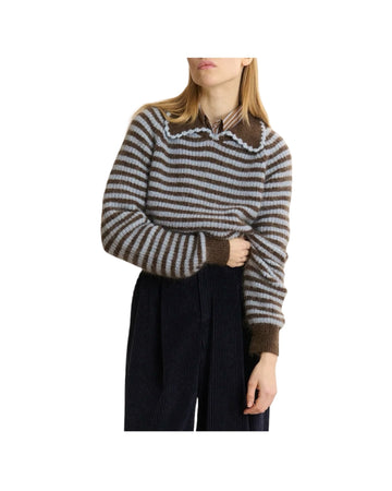 Maglione motivo a righe Blu PULL DOLORES BLUE GARANCE PARIS 