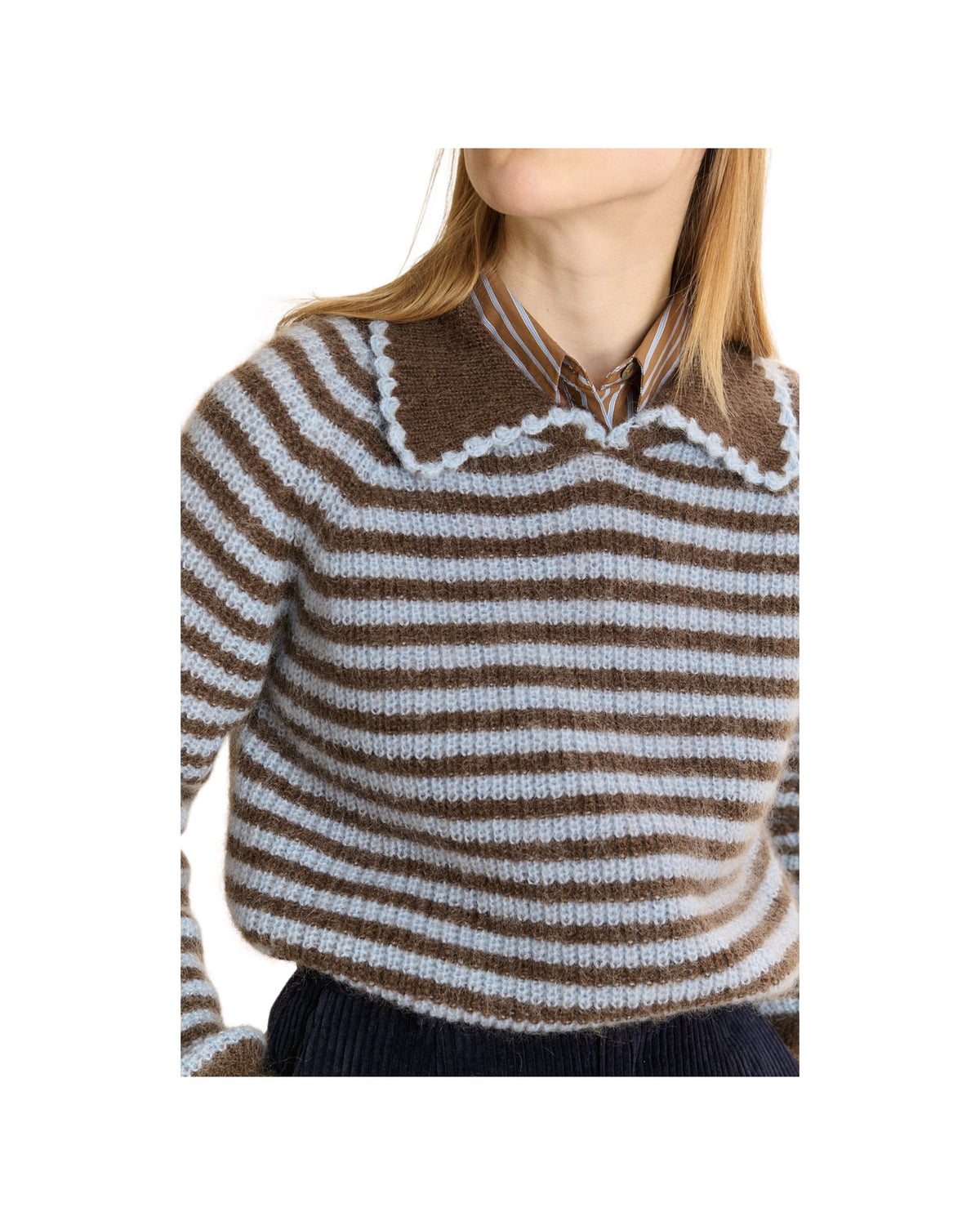 Maglione motivo a righe Blu PULL DOLORES BLUE GARANCE PARIS 