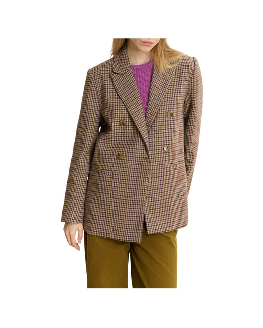Blazer a quadri misto lana Violet VESTE TRESSE VIOLET GARANCE PARIS 