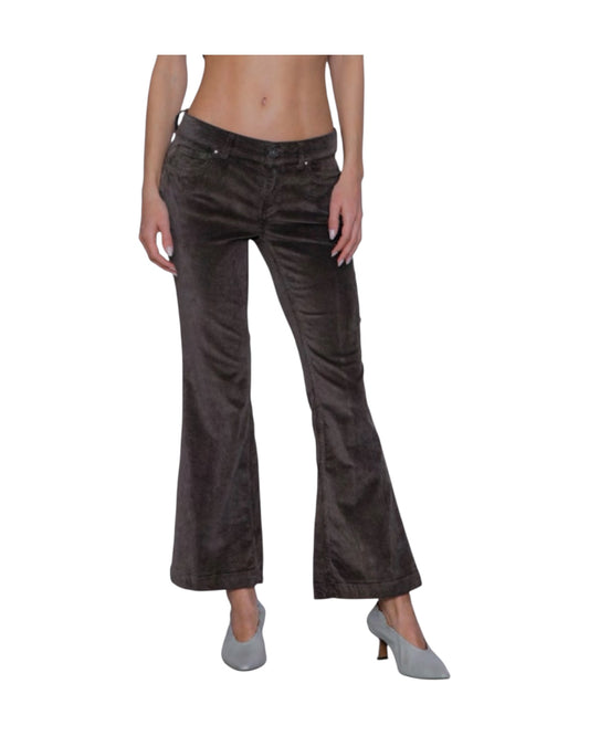 Pantalone zampetta in velluto Glacè BELLONA 9 GLACE GOD SAVE DENIM 