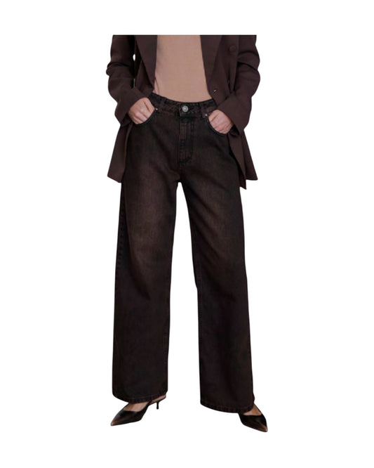 Jeans Palazzo Espresso SELENE 17 BLACK GOD SAVE DENIM 