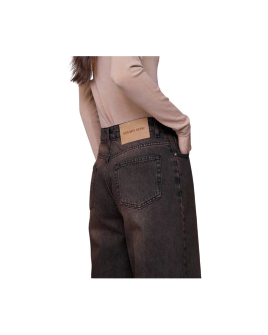 Jeans Palazzo Espresso SELENE 17 BLACK GOD SAVE DENIM 
