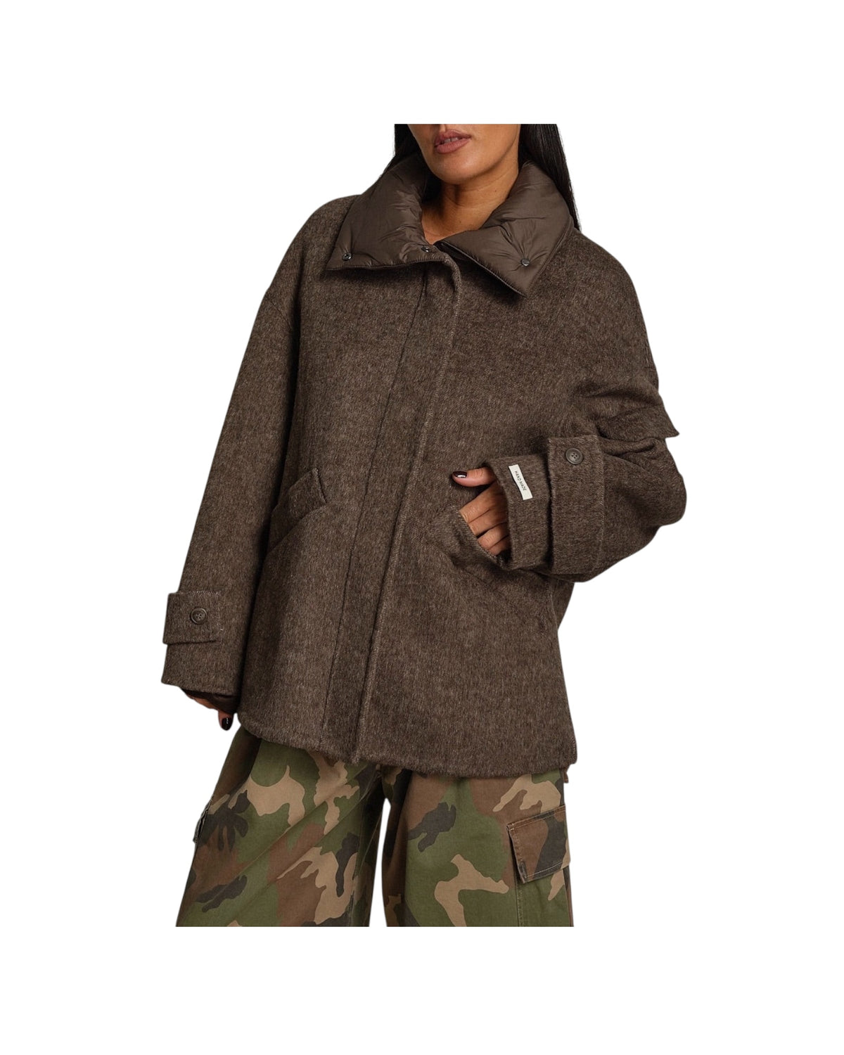 Giacca misto lana con collo imbottito Moro R018 MORO HAVEONE 