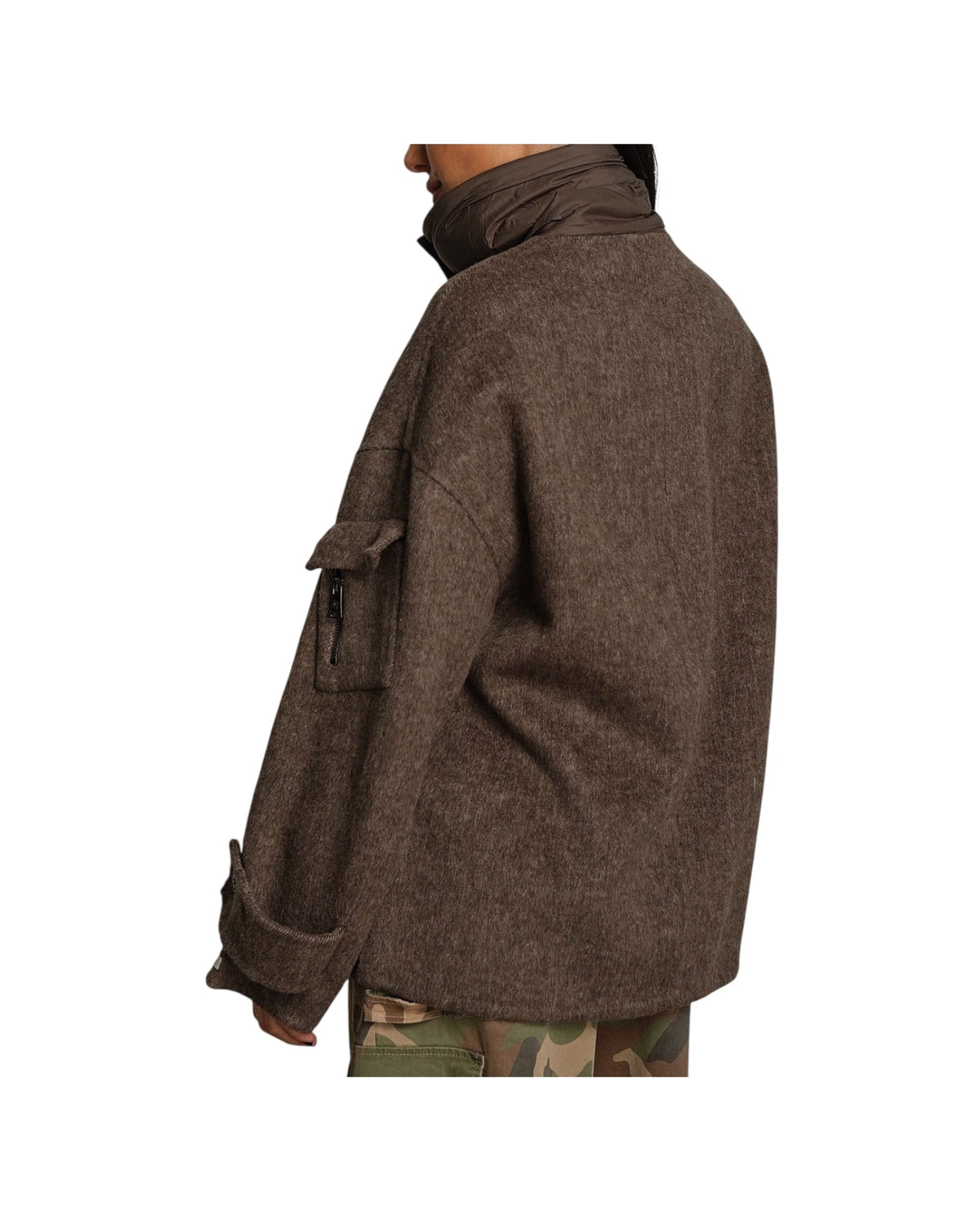 Giacca misto lana con collo imbottito Moro R018 MORO HAVEONE 