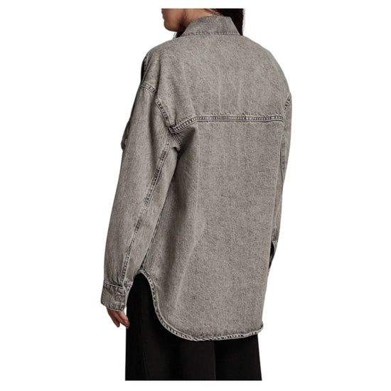 Camicia Over in denim Nero lavato grigio R028 NERO DENIM HAVEONE 