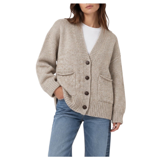 Cardigan in maglia Beige/Panna R105 BEIGE PANNA HAVEONE 