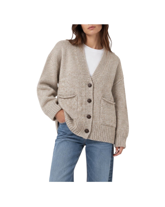 Cardigan in maglia Beige/Panna R105 BEIGE PANNA HAVEONE 