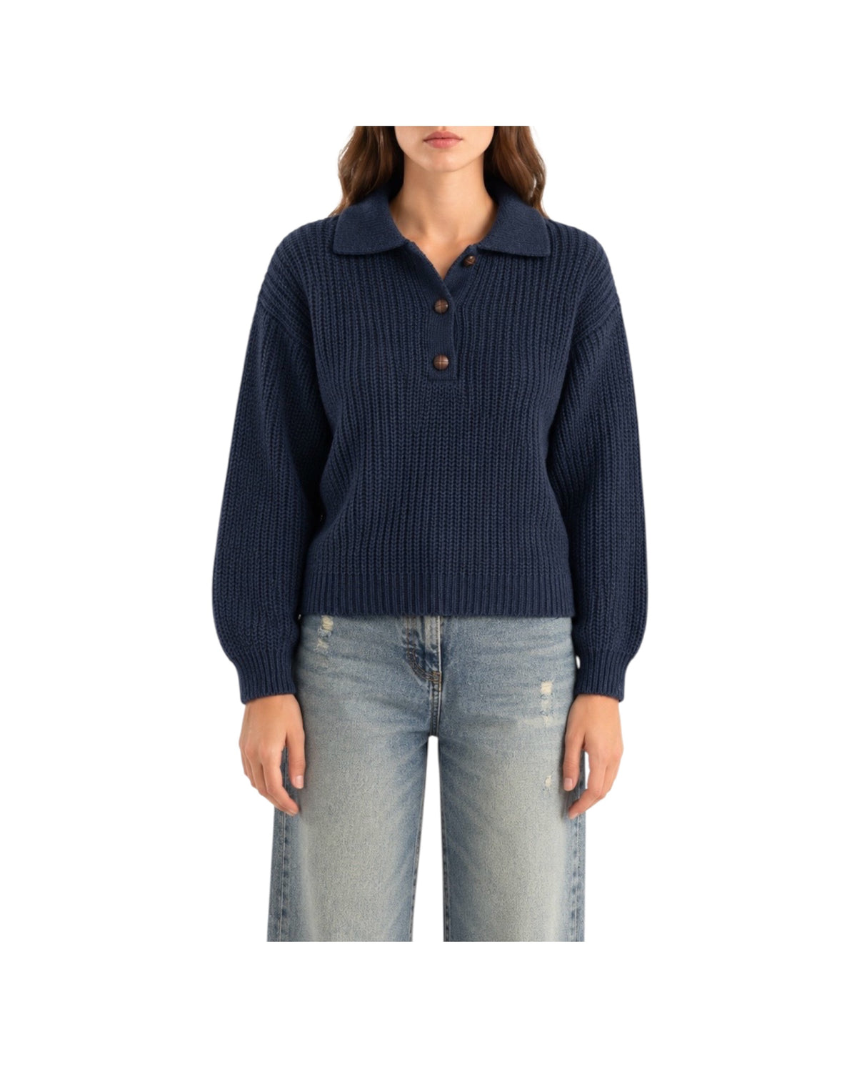 Polo a costa inglese Blu R111 BLU HAVEONE 