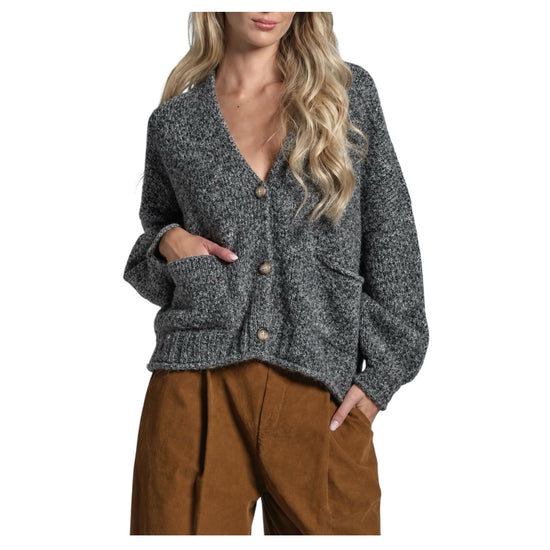 Cardigan misto lana Dark grey CHELSEA PNAC71 IMPURE 
