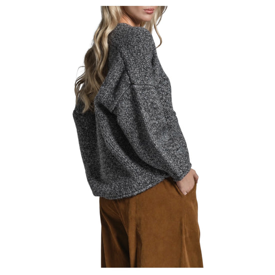 Cardigan misto lana Dark grey CHELSEA PNAC71 IMPURE 