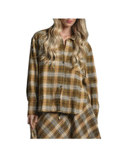 Camicia in misto cotone Oil Check