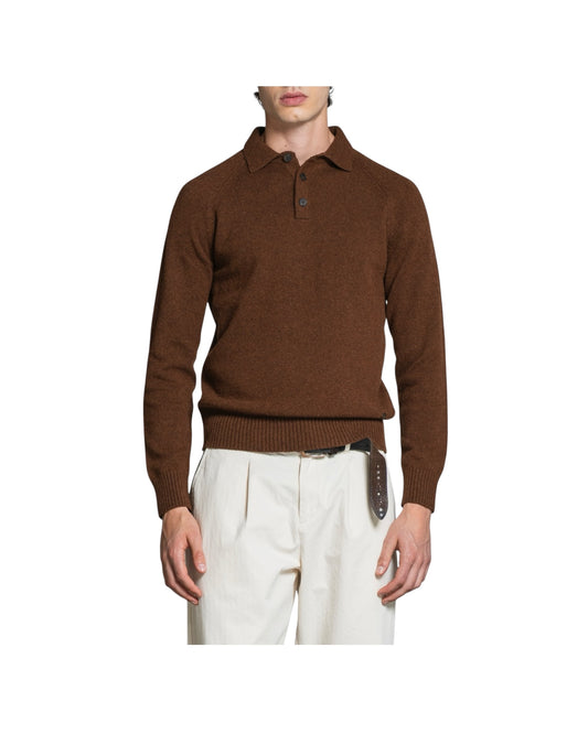 Polo in lana Tobacco COLIN WN8C50 IMPURE 