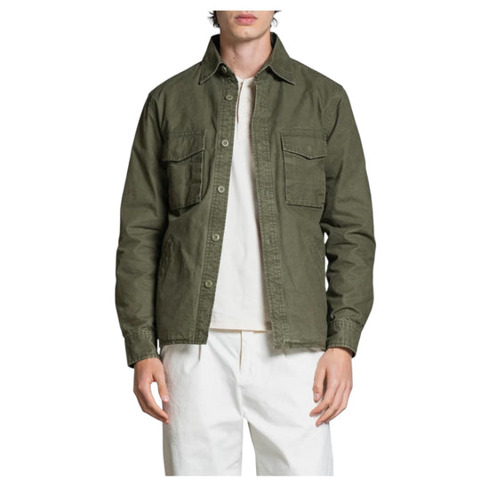 Overshirt in canvas Military green DEREK SLBC03 IMPURE 