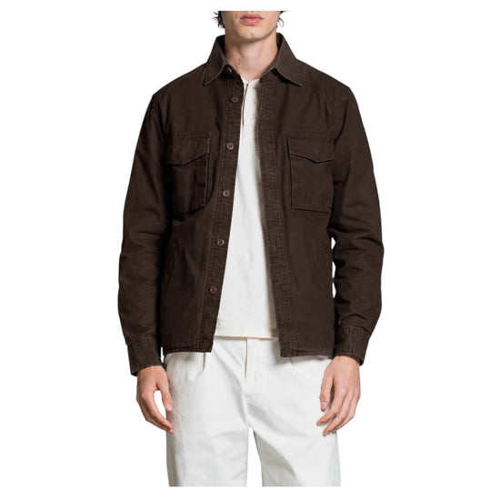 Overshirt in canvas Brown DEREK SLBC29 IMPURE 