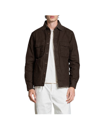 Overshirt in canvas Brown DEREK SLBC29 IMPURE 