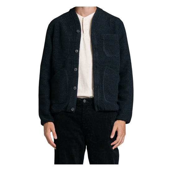 Cardigan in misto lana Navy DOVER MWBC01 IMPURE 
