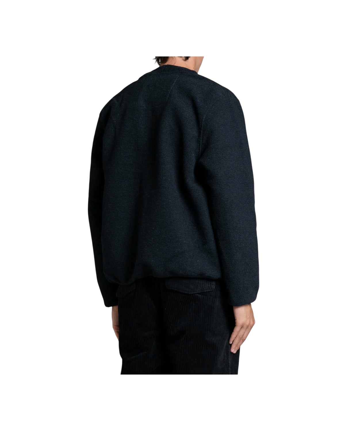Cardigan in misto lana Navy DOVER MWBC01 IMPURE 
