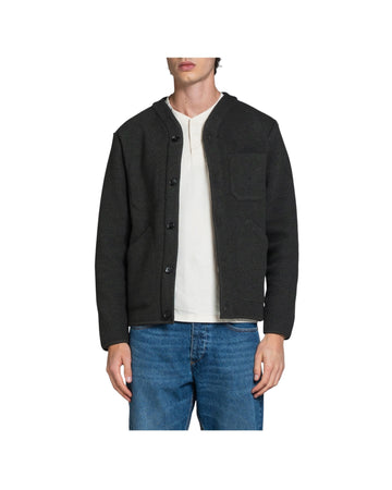Cardigan in misto lana Military green DOVER MWBC03 IMPURE 
