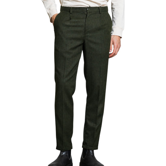 Pantalone Chino misto lana Dark Green ELIAS625 MWOC04 IMPURE 