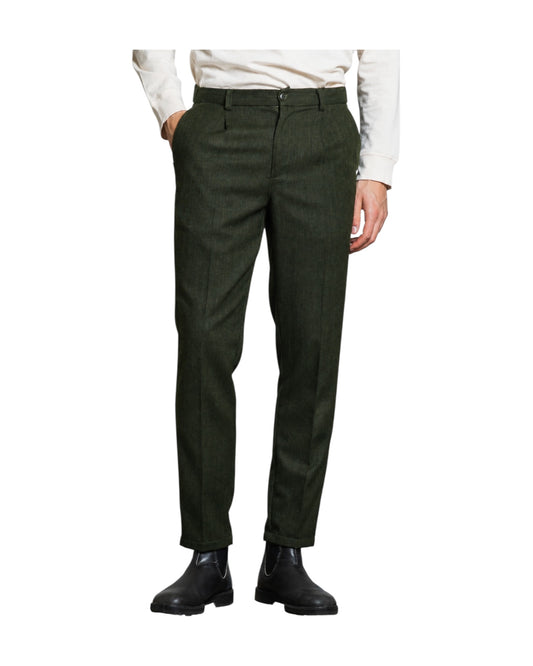 Pantalone Chino misto lana Dark Green ELIAS625 MWOC04 IMPURE 