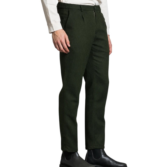 Pantalone Chino misto lana Dark Green ELIAS625 MWOC04 IMPURE 