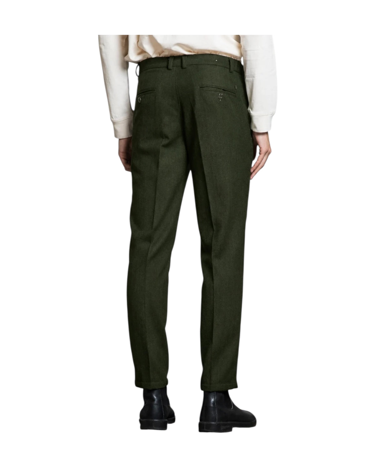 Pantalone Chino misto lana Dark Green ELIAS625 MWOC04 IMPURE 