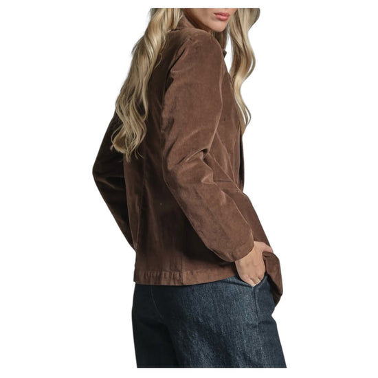Blazer in velluto Brown GADIEL VESC29 IMPURE 