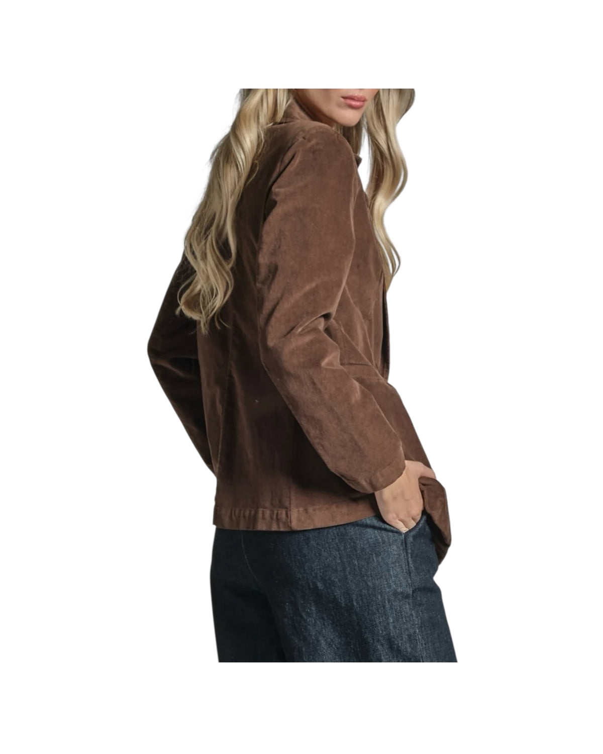 Blazer in velluto Brown GADIEL VESC29 IMPURE 