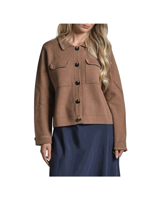 Cardigan in misto lana Tortora GALET INTC18 IMPURE 