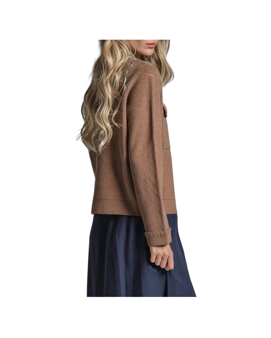 Cardigan in misto lana Tortora GALET INTC18 IMPURE 
