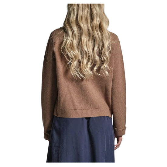 Cardigan in misto lana Tortora GALET INTC18 IMPURE 
