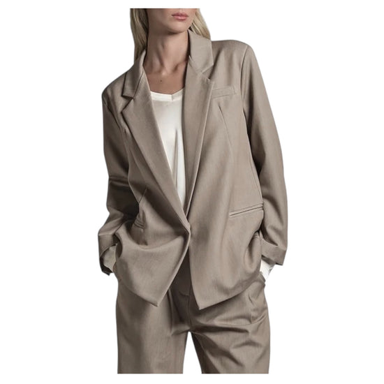 Blazer in misto viscosa Tortora GIFT WOVC18 IMPURE 