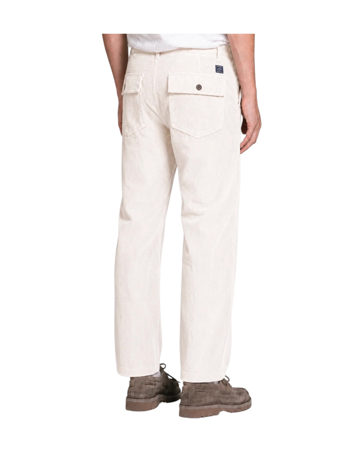 Pantalone Fatigue in velluto White HOPPER V05C23 IMPURE 