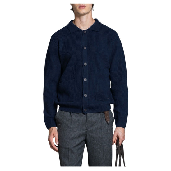 Maglione in Lambswool Navy HUGO WN8C01 IMPURE 