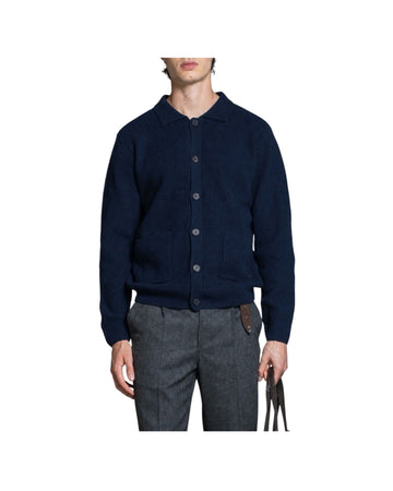 Maglione in Lambswool Navy HUGO WN8C01 IMPURE 