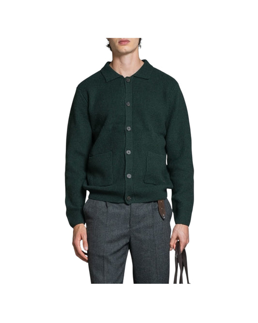 Cardigan in lana Dark green HUGO WN8C04 IMPURE 