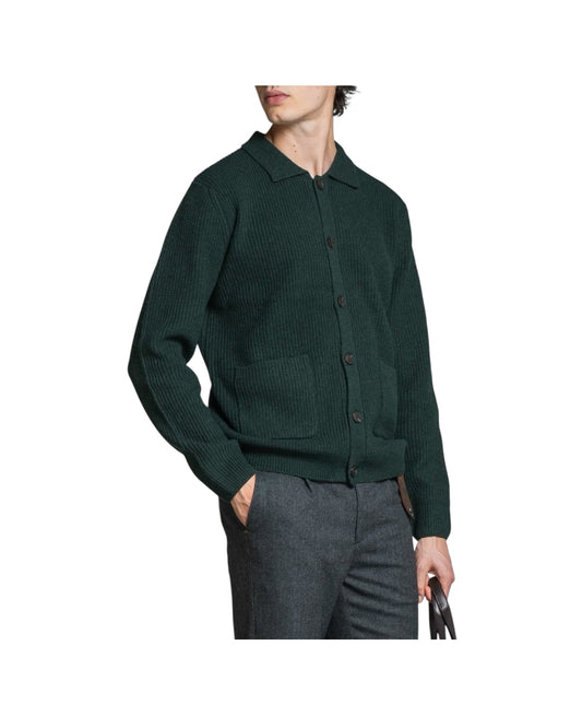 Cardigan in lana Dark green HUGO WN8C04 IMPURE 