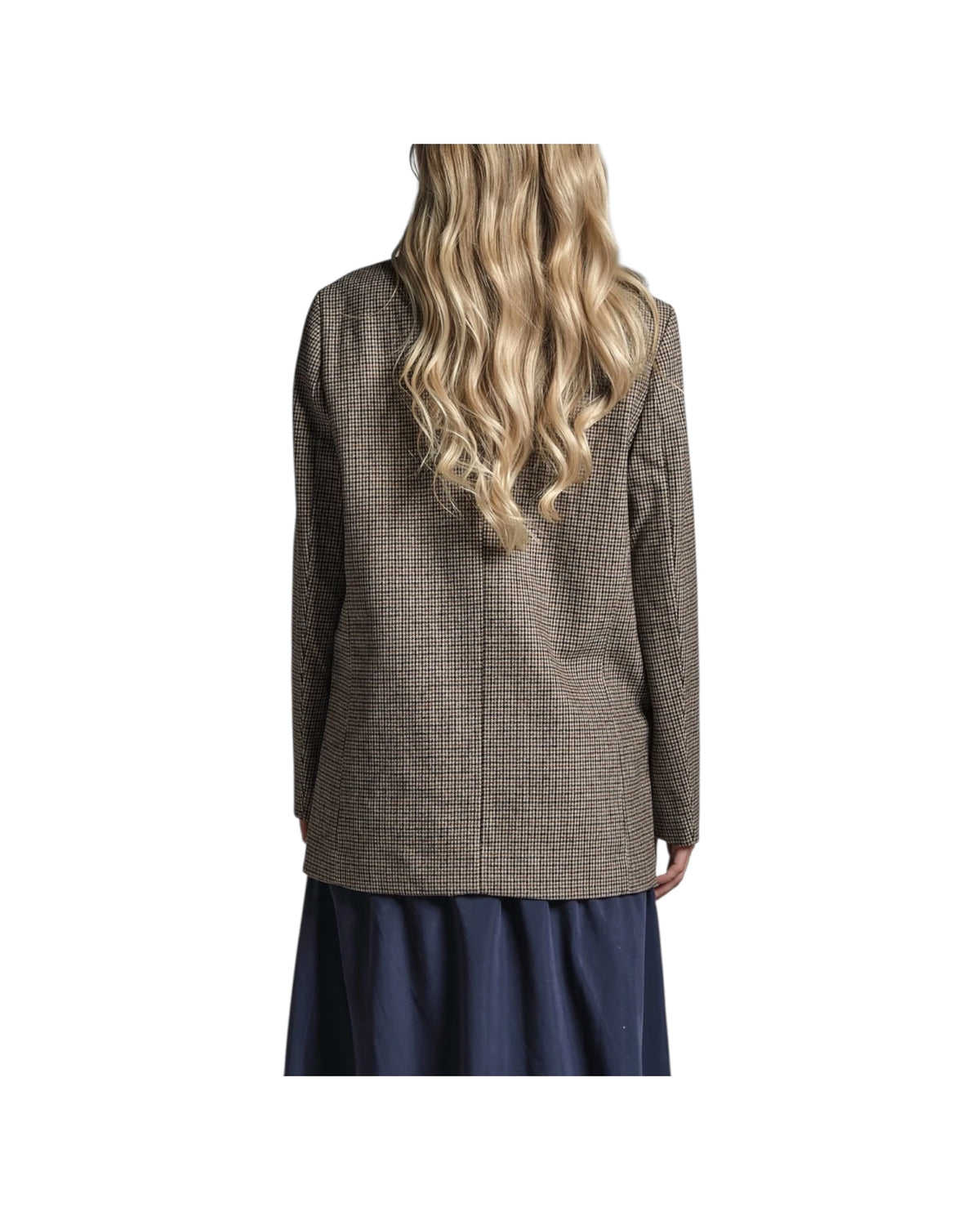 Blazer in misto lana  micro check JANET250 MWO130 IMPURE 
