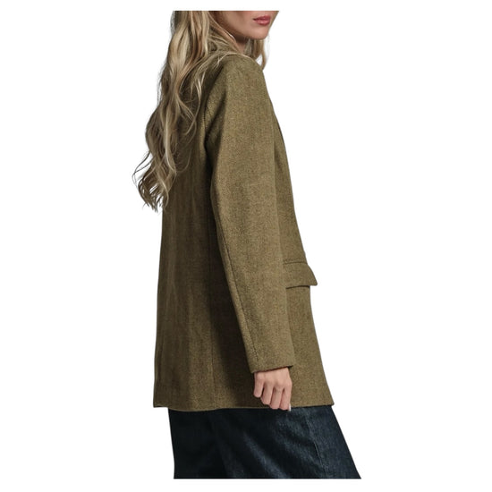 Blazer effetto spigato in misto lana JANET350 MWO130 IMPURE 