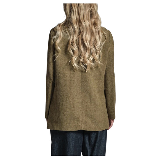 Blazer effetto spigato in misto lana JANET350 MWO130 IMPURE 