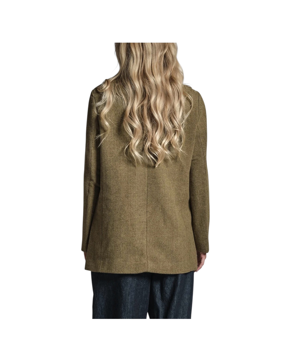 Blazer effetto spigato in misto lana JANET350 MWO130 IMPURE 