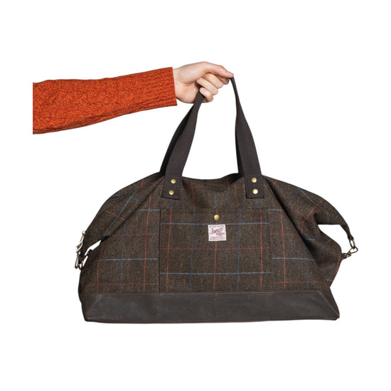 Borsone misto lana Brown check JAXON250 MWOC29 IMPURE 